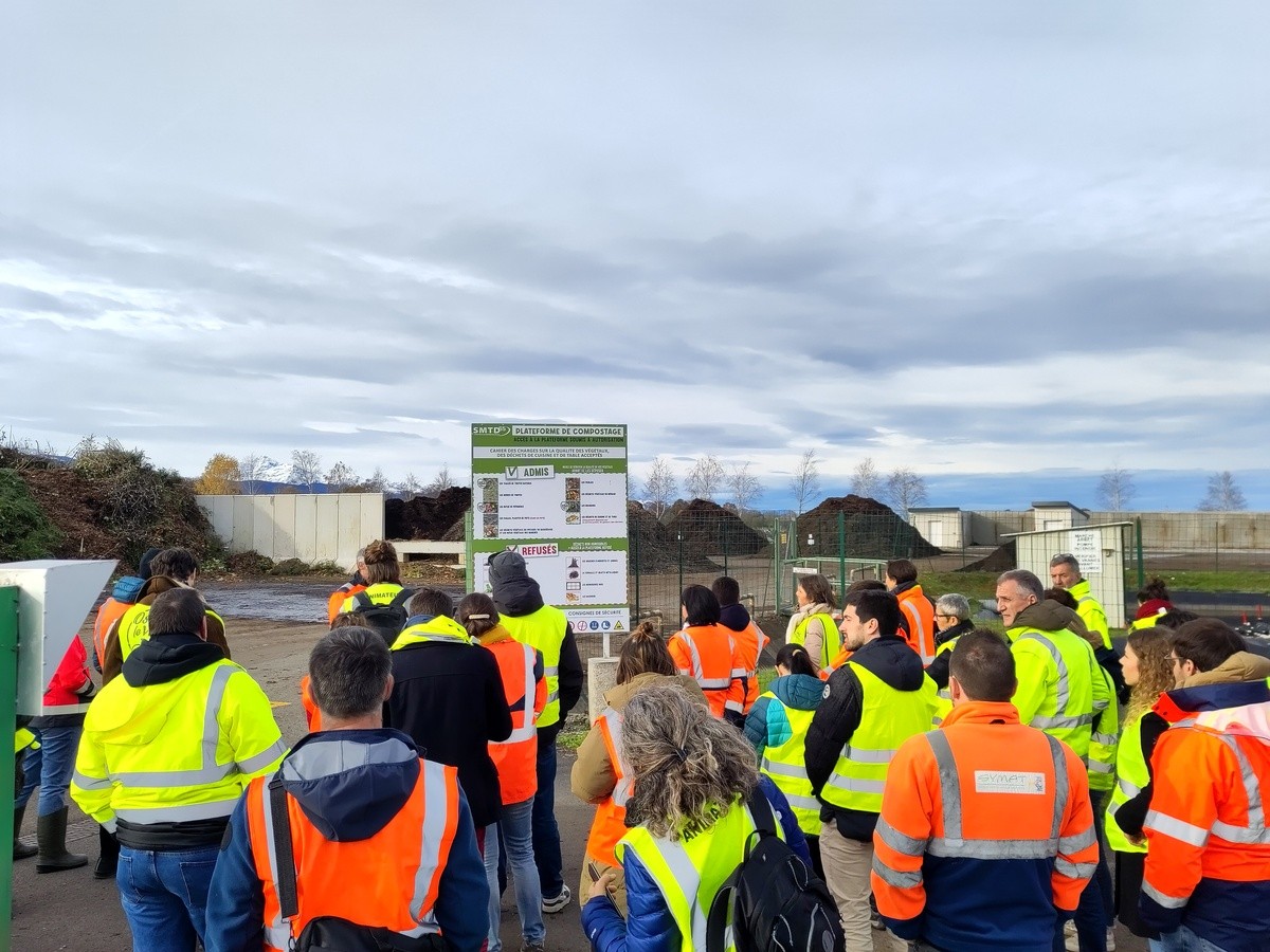 Biodéchets Tour Occitanie 2023-2024 – Retour sur la visite de la plateforme de compostage centralisée de biodéchets du SMTD65 à Capvern (65)