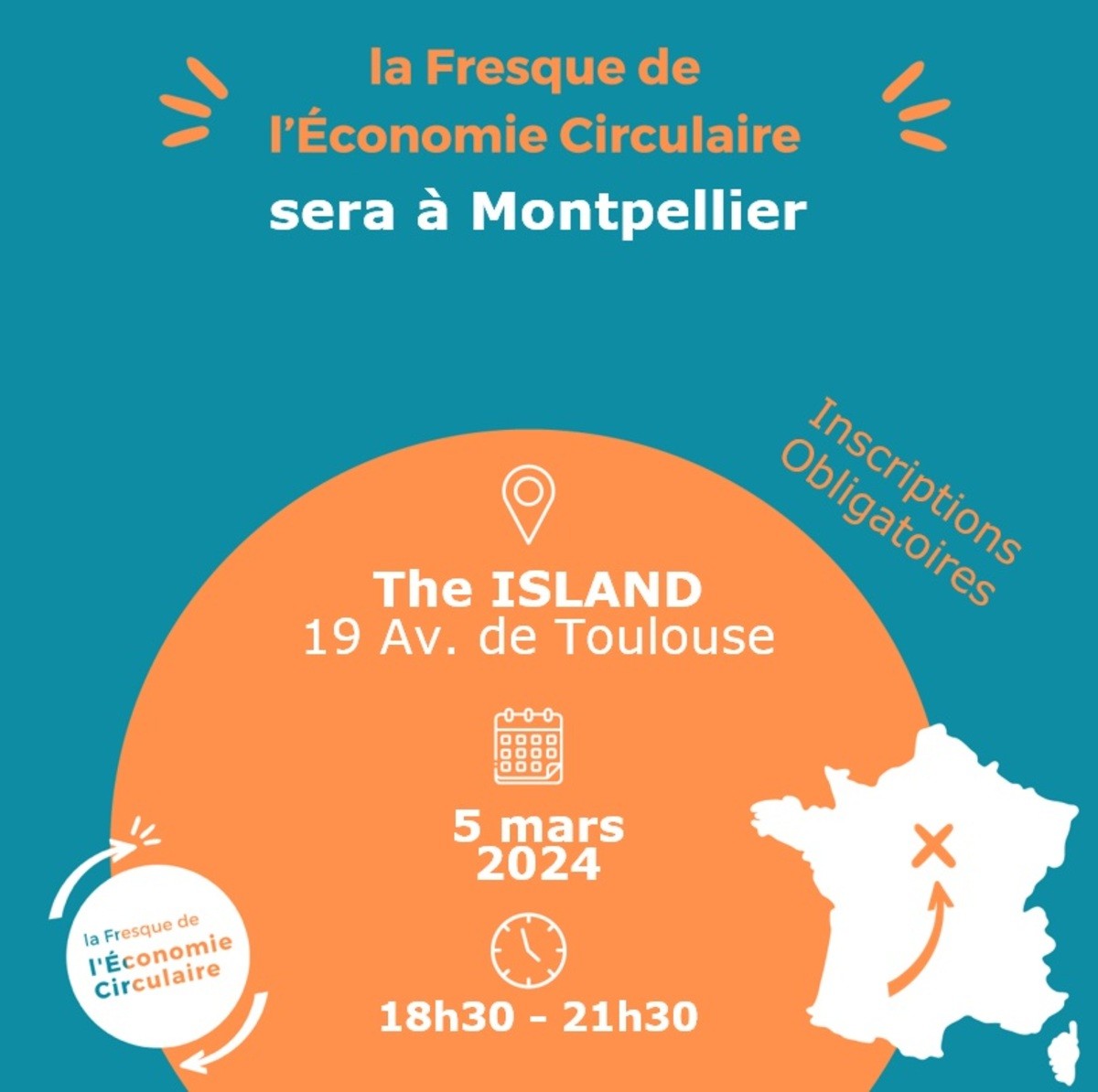 Fresque de l'économie circulaire | Montpellier | 5 mars 2024