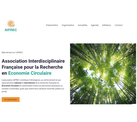 Lancement du site de l’Association Interdisciplinaire Française pour la Recherche en Economie Circulaire