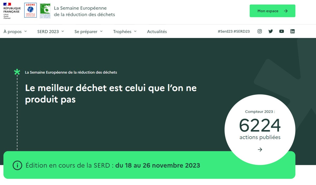Semaine Européenne de la réduction des déchets - SERD 2023