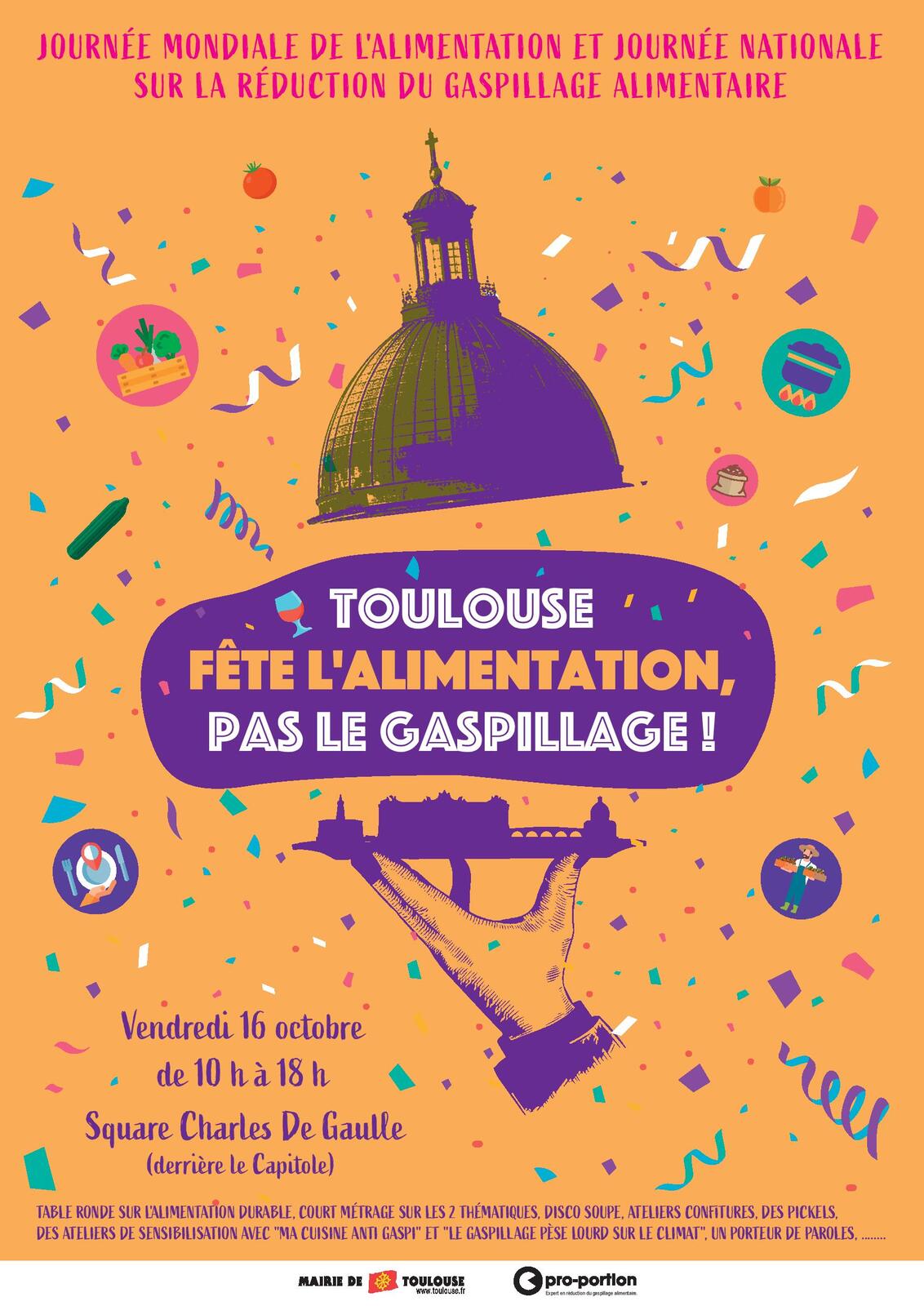 16 Octobre, Toulouse fête l'alimentation pas le gaspillage !