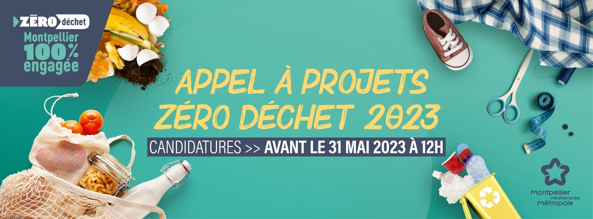 Montpellier Méditerranée Métropole :  renouvellement de l’Appel à Projets pour la réduction des déchets ménagers et assimilés  2023