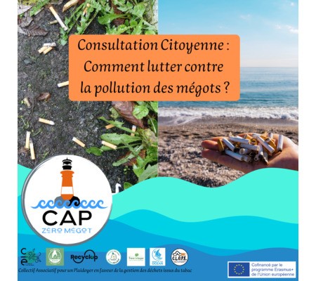 Consultation Citoyenne :  Comment lutter contre la pollution des mégots de cigarette ? 