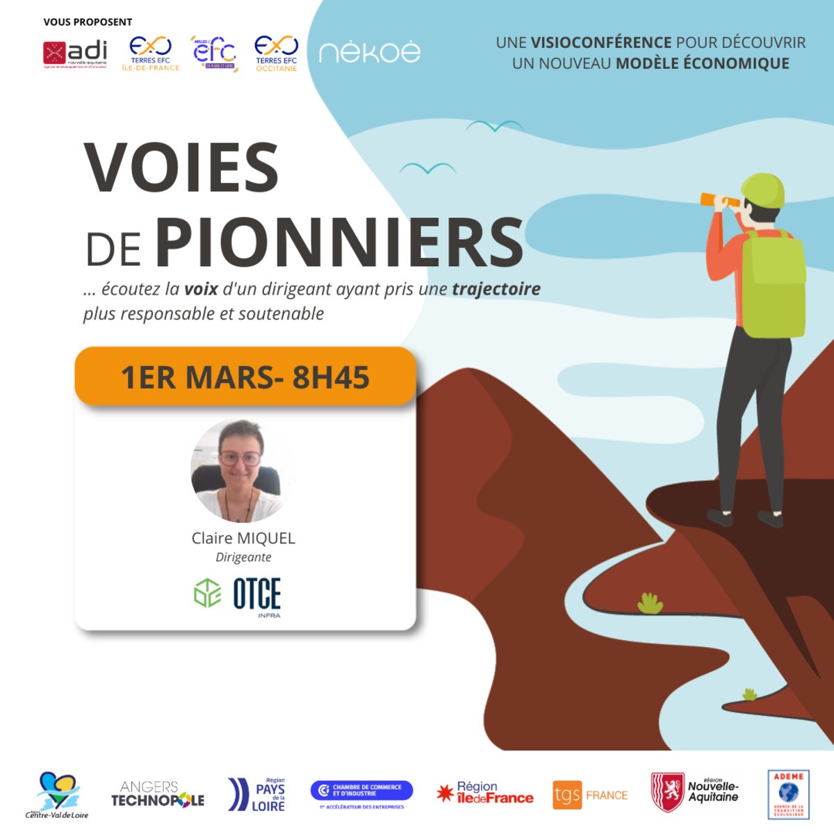 Voies de Pionniers - 1 Mars 2024 - 8h45 / 10h